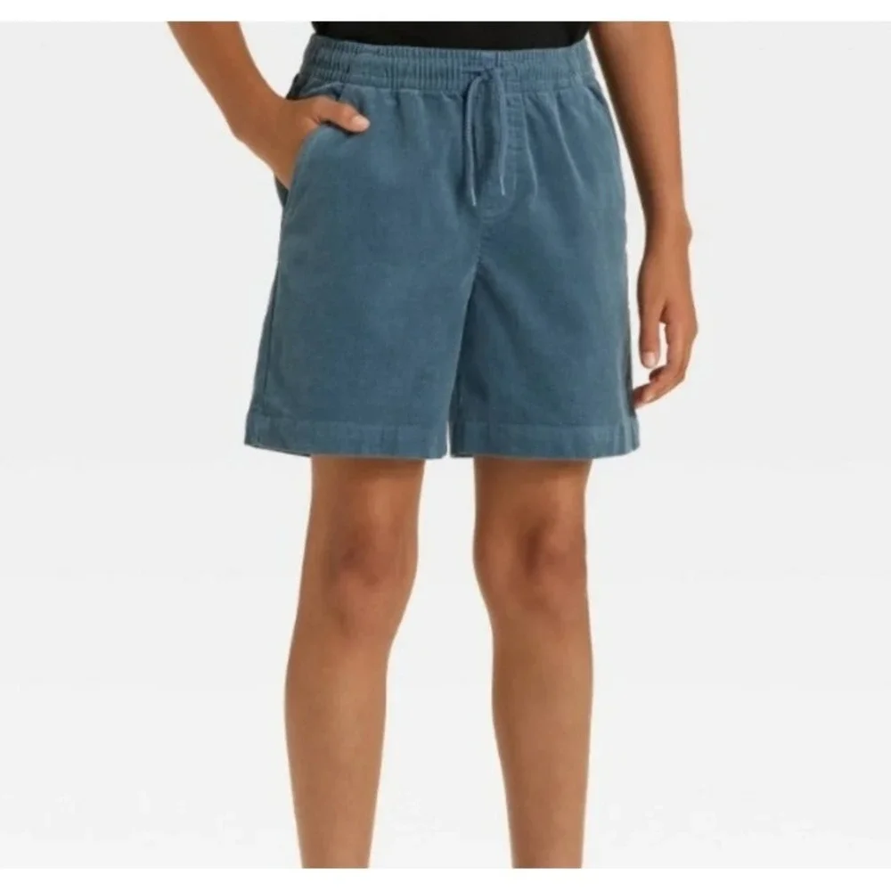 Boy's Corduroy‎ Pull-On Shorts Art Class Dark Blue Medium